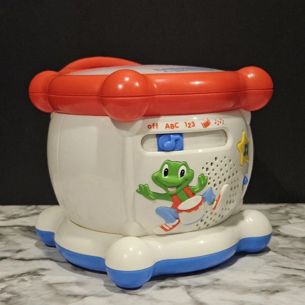 LeapFrog Learning Drum 2001 ABC 123 Musical Light Up Educational Toy Tested Work